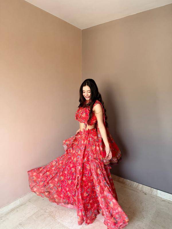 Valentine Special Collection KR 112 floral Designer lehenga choli wholesalers in Karnataka